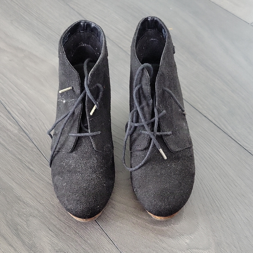 Black Suede Women's Ankle Boots